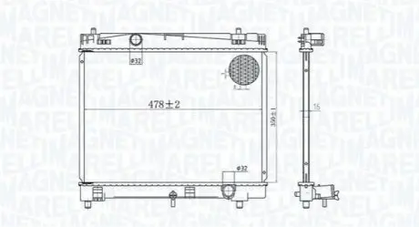 Радиатор охлаждения Magneti Marelli BM1676