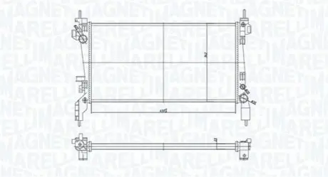 Радіатор охолодження Magneti Marelli BM1726 Купити в Україні