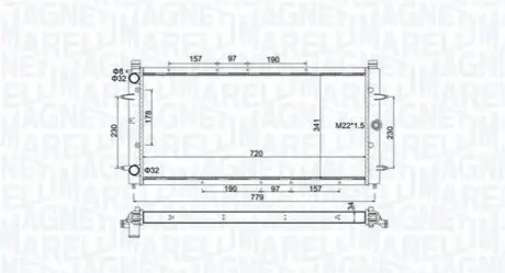 MAGNETI MARELLI Радіатор VW T4 Magneti Marelli BM1746 Купити в Україні