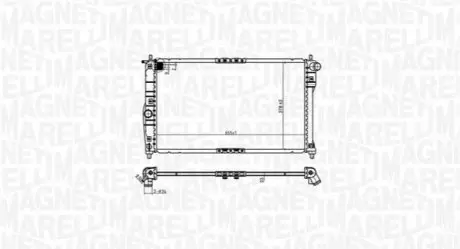 MAGNETI MARELLI DAEWOO Радиатор NUBIRA II AUT. 99- Magneti Marelli BM1749 Купить в Украине