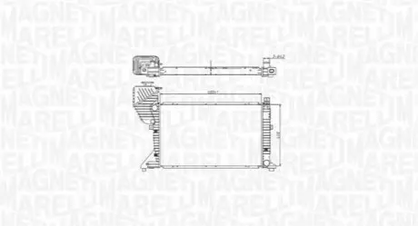 Радіатор охолодження Magneti Marelli BM1774 Купити в Україні