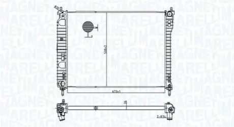 Радіатор охолодження Magneti Marelli BM1798 Купити в Україні