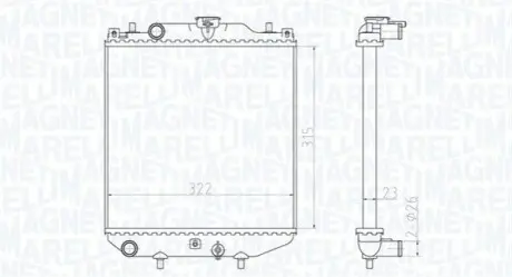 Радіатор охолоджування Magneti Marelli BM1803 Купити в Україні