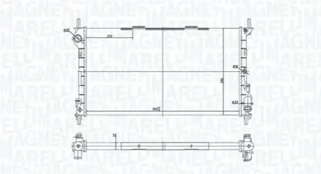 MAGNETI MARELLI FORD радиатор охлаждения 700х396х32 Transit Connect 1.8 16V/1.8TDCi 02- Magneti Marelli BM1812 Купить в Украине