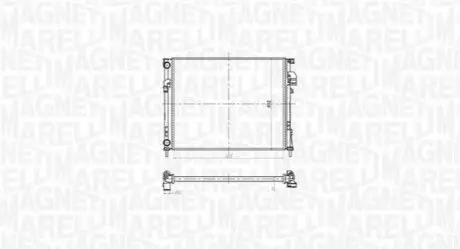 MAGNETI MARELLI RENAULT Радіатор охолодження Trafic II,Opel Vivaro,Nissan 1.9dCi/2.0 01 Magneti Marelli BM1816 Купити в Україні