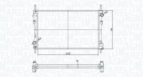 MAGNETI MARELLI FORD Радіатор охолодження Transit 2.0/2.4TDE/TDCi 00 Magneti Marelli BM1833 Купити в Україні