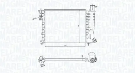 MAGNETI MARELLI радіатор CITROEN ZX -97 Magneti Marelli BM1834 Купити в Україні