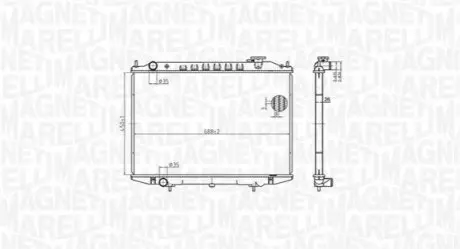 Радиатор охлаждения Magneti Marelli BM1835 Купить в Украине