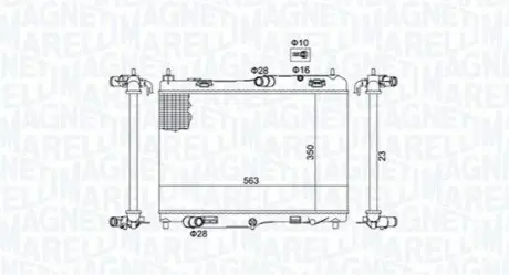MAGNETI MARELLI FORD радіатор охолодження B-Max,Fiesta VI,Transit Courier 1.4/2.0 12 Magneti Marelli BM1847 Купити в Україні