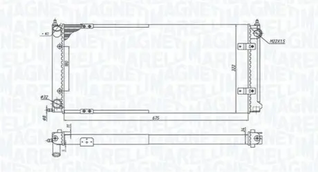 MAGNETI MARELLI VW радіатор вод. охолодження GOLF GTD 1.6 85 Magneti Marelli BM1883 Купити в Україні