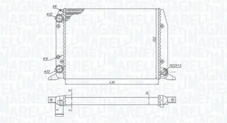 Фото 1 — AUDI Радиатор охлаждения 80 B3 (1987) 1.4 MAGNETI MARELLI (BM1888) Фото AUDI Радиатор охлаждения 80 B3 (1987) 1.4 MAGNETI MARELLI (BM1888) изображение 1