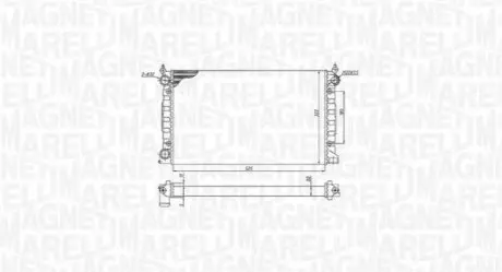 MAGNETI MARELLI радіатор двигуна VW PASSAT III (3A2/35I) 1,6 1,8 PASSAT VARIANT Magneti Marelli BM1896 Купити в Україні
