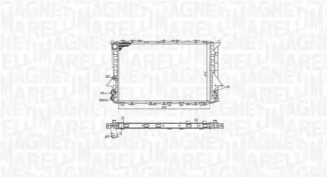 MAGNETI MARELLI радіатор охолодження Audi 100 91-94,A6 1.8/2.5TDI 94-97 мКПП Magneti Marelli BM1899 Купити в Україні