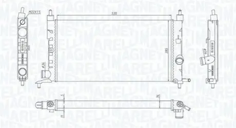 MAGNETI MARELLI OPEL Радиатор охлаждения Combo,Corsa B,Chevrolet Magneti Marelli BM1904 Купить в Украине