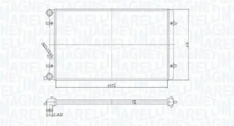 MAGNETI MARELLI VW Радиатор охлаждения GOLF IV 97- Magneti Marelli BM1908 Купить в Украине