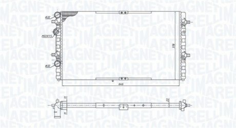 Радиатор SEAT IBIZA II -02 MAGNETI MARELLI BM1914 (фото 1)