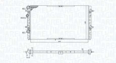 MAGNETI MARELLI Радіатор SEAT IBIZA II -02 Magneti Marelli BM1914 Купити в Україні