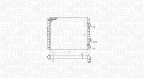 MAGNETI MARELLI VW радіатор охолодження Lupo,Polo Magneti Marelli BM1929 Купити в Україні
