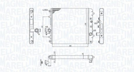 Радіатор OPEL AGILA 1.0-1.2 MAGNETI MARELLI BM1931 (фото 1)