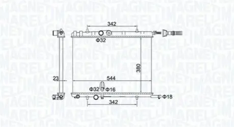 Радіатор охолоджування Magneti Marelli BM1934 Купити в Україні
