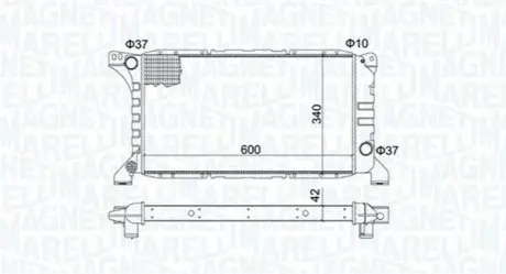 MAGNETI MARELLI Радіатор двигуна FORD TRANSIT 2,5D Magneti Marelli BM1935 Купити в Україні