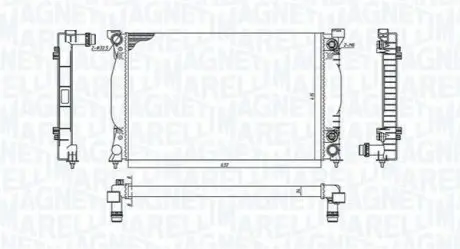 Радиатор охлаждения Magneti Marelli BM1965