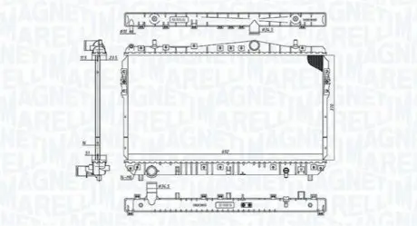 Радиатор охлаждения Magneti Marelli BM1976 Купить в Украине