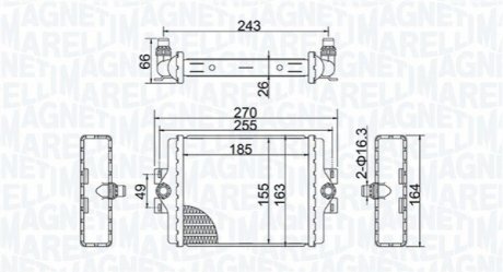 Радиатор BMW 3 F30 MAGNETI MARELLI BM2025 (фото 1)