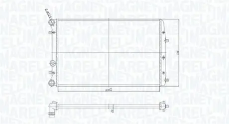 Радіатор охолоджування Magneti Marelli BM841 Купити в Україні