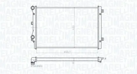 MAGNETI MARELLI Радіатор AUDI A3 II 1.9TDI [350213852000] Magneti Marelli BM852 Купити в Україні