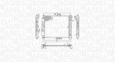 Радиатор, охлаждение двигателя MAGNETI MARELLI BM891 (фото 1)