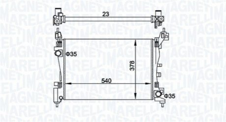 Радиатор охлаждения MAGNETI MARELLI BM899