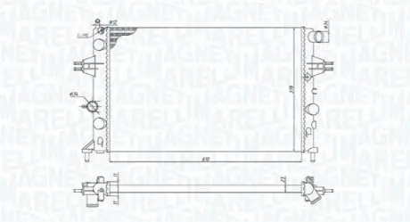 MAGNETI MARELLI радіатор OPEL ASTRA G 1.4-1.6-1.8 [350213970000] Magneti Marelli BM970 Купити в Україні