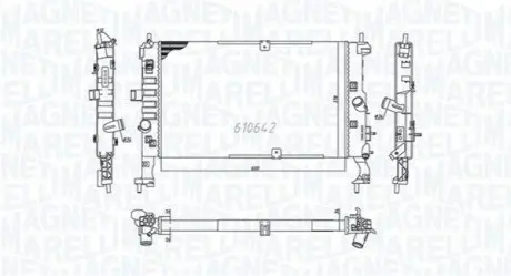 Радиатор охлаждения Magneti Marelli BM972 Купить в Украине