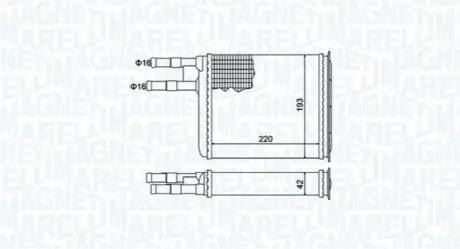 MAGNETI MARELLI CITROEN радіатор опалення Jumper,Fiat Ducato,Peugeot Boxer 94 Magneti Marelli BR401 Купити в Україні