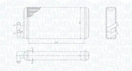 MAGNETI MARELLI AUDI радіатор опалення 100/200,A6,V8 Magneti Marelli BR403 Купити в Україні