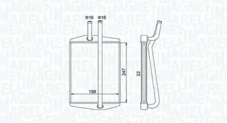 Радиатор печки Magneti Marelli BR413 Купить в Украине