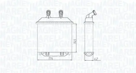 Радіатор пічки Magneti Marelli BR415 Купити в Україні