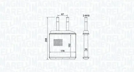 MAGNETI MARELLI DAEWOO Радиатор отопления Matiz 98- Magneti Marelli BR420 Купить в Украине