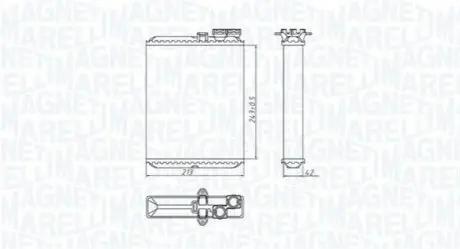 Радіатор пічки Magneti Marelli BR427 Купити в Україні