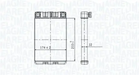 MAGNETI MARELLI DB Радиатор отопления C-Class W203,G-Class W463 Magneti Marelli BR428 Купить в Украине