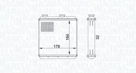 Радиатор печки Magneti Marelli BR434 Купить в Украине