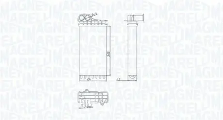 Радиатор печки Magneti Marelli BR436 Купить в Украине