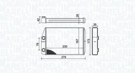 MAGNETI MARELLI CITROEN Радіатор опалення Jumper,Fiat Ducato,Peugeot Boxer 06 Magneti Marelli BR443 Купити в Україні