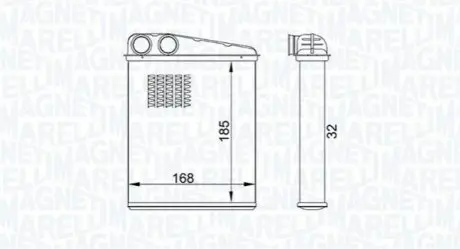 MAGNETI MARELLI BMW радіатор опалення MINI 06-, DB W169/B245 Magneti Marelli BR457 Купити в Україні