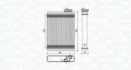 Радіатор пічки Magneti Marelli BR471 Купити в Україні