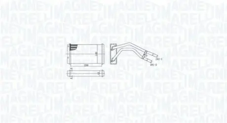 MAGNETI MARELLI FORD радиатор отопления с кондиционером Transit 94- Magneti Marelli BR477