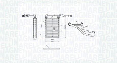 Радіатор пічки MAGNETI MARELLI BR490