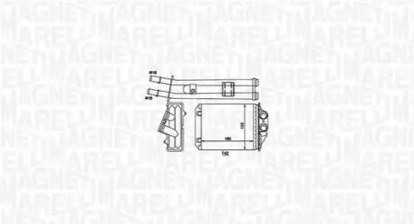 MAGNETI MARELLI FIAT Радиатор отопления 500,Panda,Ford Ka Magneti Marelli BR491 Купить в Украине