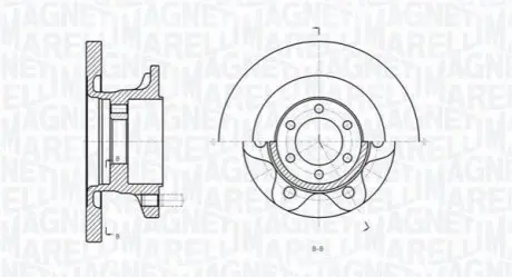 ДИСК ТОРМОЗНОЙ IVECO DAILY 00> 3.0JTD 35 C 17, 35 05> Magneti Marelli MBD0289